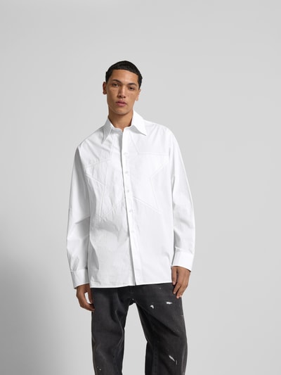 MM6 Maison Margiela Freizeithemd mit Knopfleiste Weiss 4