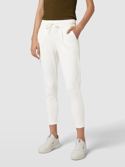 ICHI Sweatpants met verkorte pasvorm, model 'KATE' Offwhite - 4