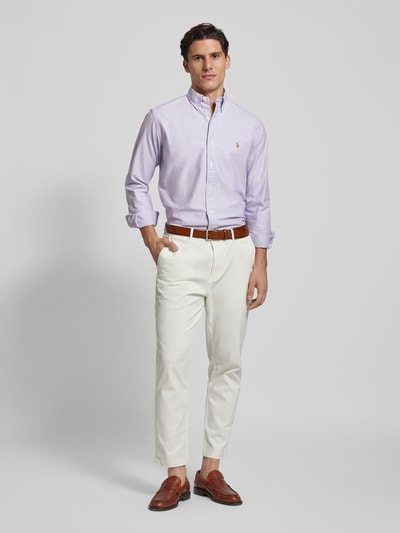 Polo Ralph Lauren Slim Fit Freizeitemd mit Button-Down-Kragen Lavender 1