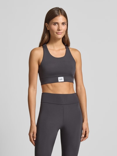 EA7 Emporio Armani Sportbeha met ronde hals Donkergrijs - 4