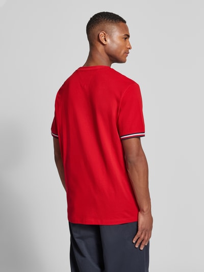 Tommy Hilfiger T-Shirt mit Label-Stitching Rot 5