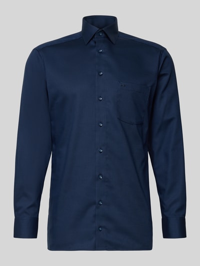 OLYMP Modern fit zakelijk overhemd met kentkraag Marineblauw - 2