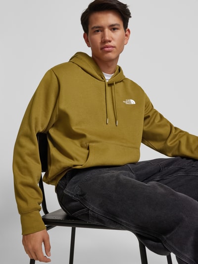 The North Face Hoodie met labelstitching, model 'ESSENTIAL' Kaki - 3