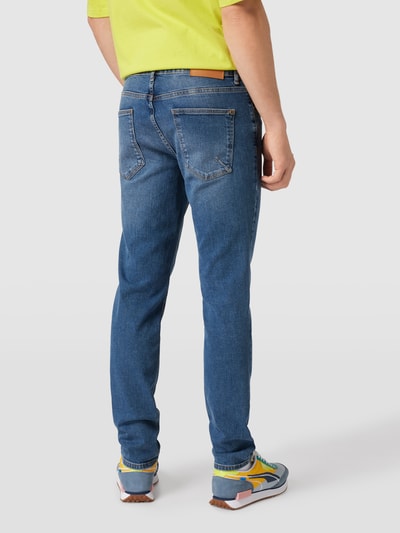 REVIEW Slim Fit Jeans mit Stretch-Anteil  Dunkelblau 5