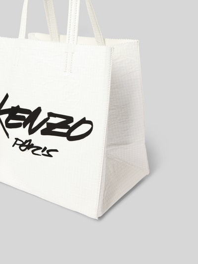 Kenzo Tote Bag mit Label-Print Weiss 3