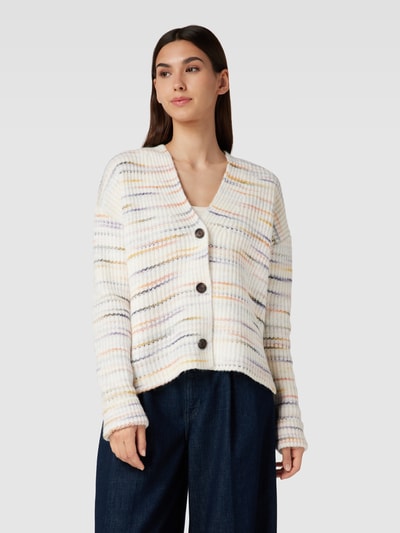 Christian Berg Woman Strickjacke mit Streifenmuster Offwhite 4