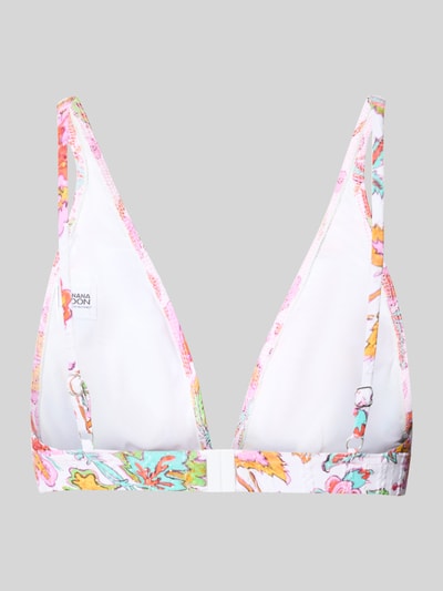 Produktfoto, Bikini-Oberteil im Allover-Look Modell 'HOUTEBA DINO' von Banana Moon, Material-Mix mit Stretch-Anteil, Körpernahe Passform, verstellbare Träger, Damen