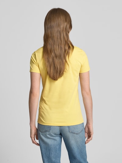 BOSS Orange T-Shirt mit Label-Stitching Modell 'Esogo' GELB 5