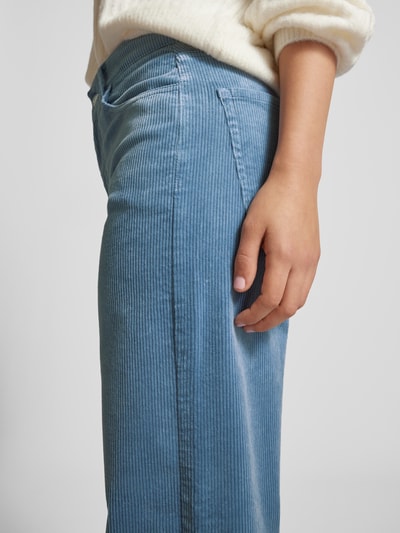 Marc O'Polo Denim Wide leg corduroy broek in 5-pocketmodel Lichtblauw - 3