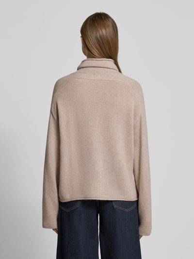 Marc O'Polo Sweter z golfem o kroju relaxed fit z Mieszanka wełny Kamienny 5