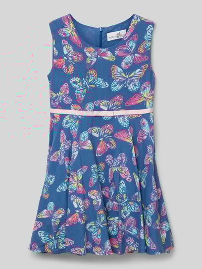 Happy Girls Kleid aus Viskose mit rückseitigem Reißverschluss Blau 1