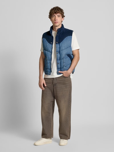 Levi's® Regular fit bodywarmer in denimlook, model 'Wild West' Donkerblauw - 1