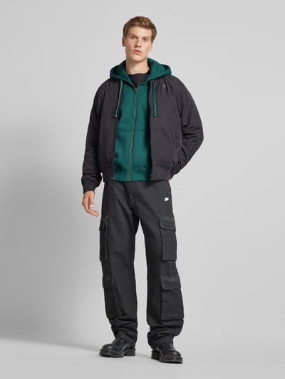 Alpha Industries Sweatjack met labeldetails Petrol - 1