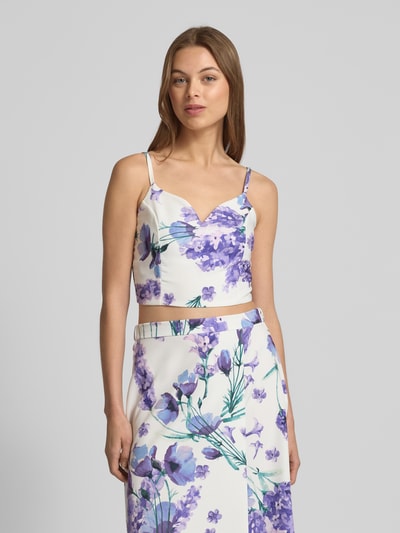 GUIDO MARIA KRETSCHMER WOMAN Top mit V-Ausschnitt Modell 'Ashley' Flieder 4