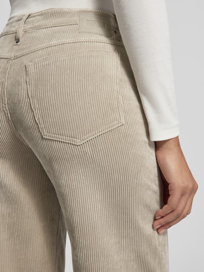 Drykorn Spodnie sztruksowe z wpuszczanymi kieszeniami model ‘MEDLEY’ Piaskowy 3