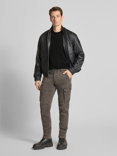 ARMANI EXCHANGE Sweter z dzianiny z okrągłym dekoltem Czarny 1