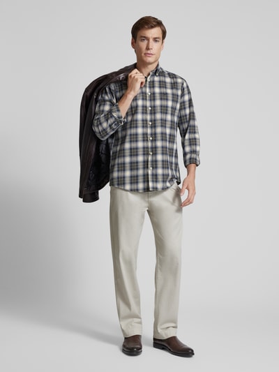 Fynch-Hatton Vrijetijdsoverhemd met knoopsluiting Olijfgroen - 1