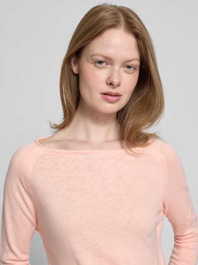 American Vintage Longsleeve mit U-Boot-Ausschnitt Modell 'SONOMA' Rosa 3