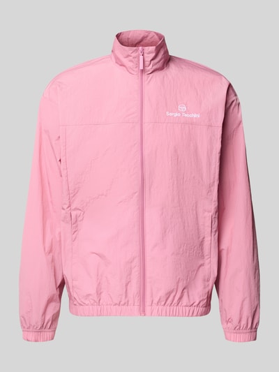 Produktfoto, Regular Fit Jacke mit Stehkragen Modell 'Nayla' von SERGIO TACCHINI, różowa, z zamkiem, kieszenie, elastyczne wykończenia, krój regular fit
