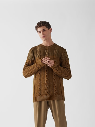 Etro Pullover mit Rundhalsausschnitt Mittelbraun 4