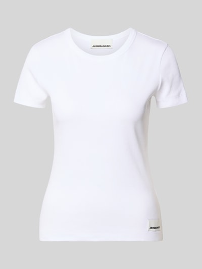 ARMEDANGELS Slim Fit T-Shirt aus Baumwoll-Mix Modell 'KARDAA' Weiss 2