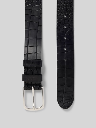 JOOP! Collection Gürtel aus echtem Leder mit Krokodil-Optik Black 3