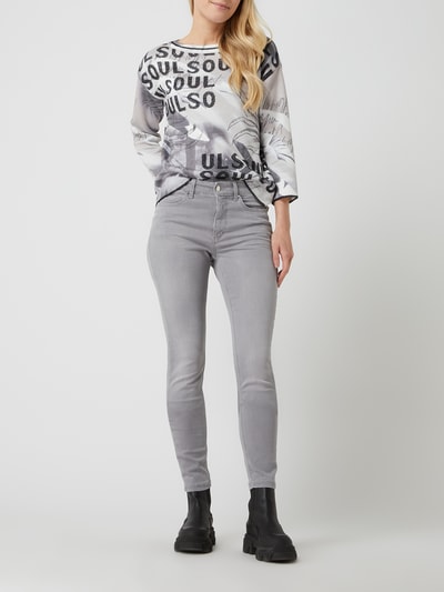 MAC Skinny Fit Jeans mit Stretch-Anteil Modell 'Dream' Hellgrau 1