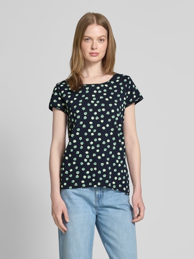 Tom Tailor Regular Fit T-Shirt aus reiner Baumwolle Marine 4