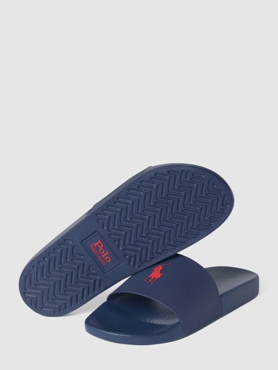 Polo Ralph Lauren Slides mit Logo-Applikation Marine 5