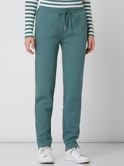 Christian Berg Woman Sweatpants van katoenmix  Rietgroen - 4