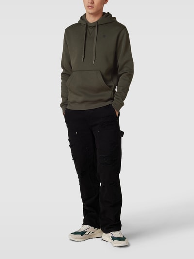 G-Star Raw Hoodie in melierter Optik Schlamm 1