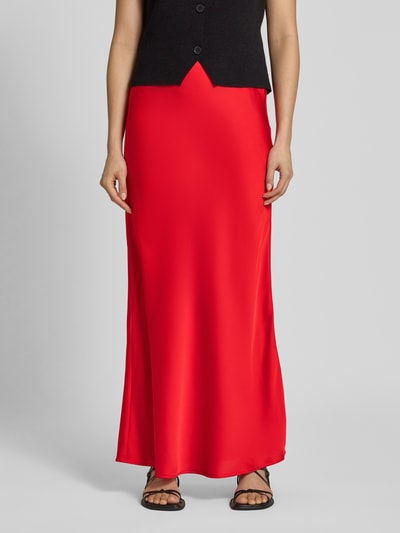 Vila High Waist Rock mit elastischem Bund Modell 'SAHRA' Rot 4