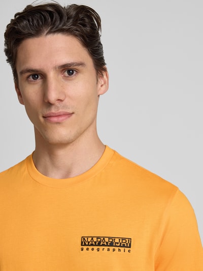 Napapijri T-Shirt mit Rundhalsausschnitt Modell 'VIGNONI' GELB 3