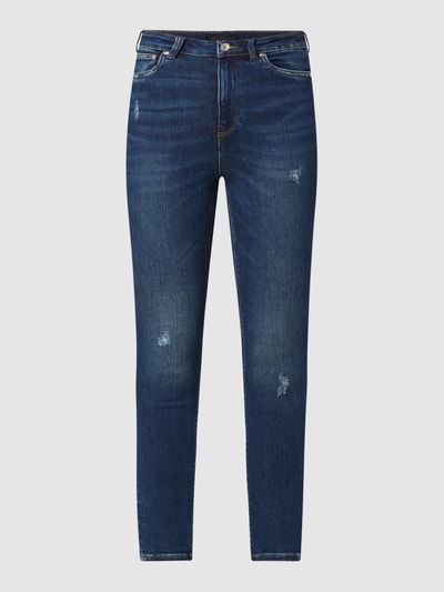 Only Skinny Fit Jeans mit Stretch-Anteil Modell 'Mila' Dunkelblau 2