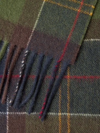Barbour Schal aus Woll-Kaschmir-Mix Oliv 2