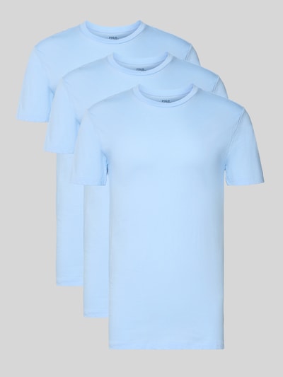 Produktfoto, Slim Fit T-Shirt aus reiner Baumwolle im 3er-Pack von Polo Ralph Lauren Underwear, Optik: Unifarben, Materialverarbeitung: Jersey
