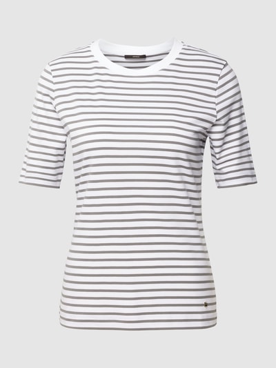 Windsor T-shirt met streepmotief Middengrijs - 2