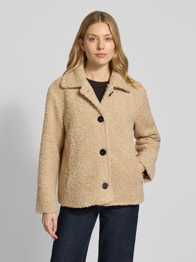 More & More Kurtka z futerka relaxed fit Piaskowy 4