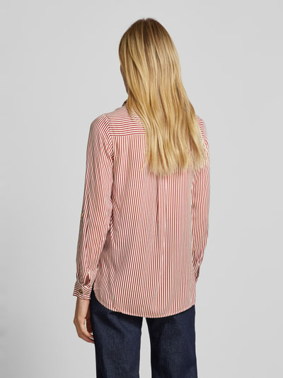 Vero Moda Overhemdblouse met knoopsluiting, model 'BUMPY' Roestrood - 5