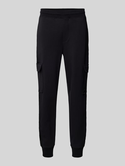 HUGO Sweatpants mit Cargotaschen Black 1