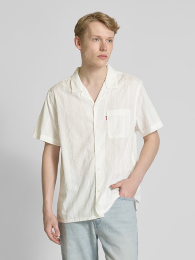 Levi's® Relaxed Fit Freizeithemd mit Brusttasche Modell 'THE SUNSET CAMP' Weiss 4