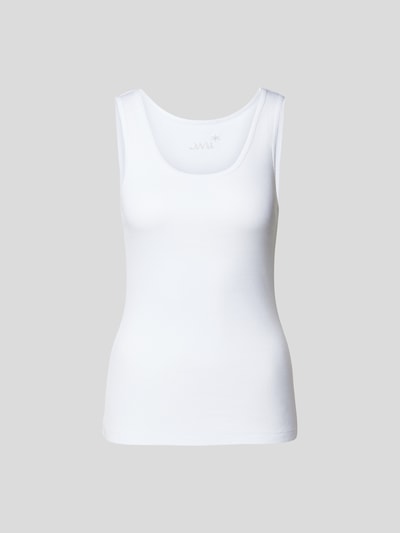 Juvia Tanktop in Ripp-Optik Weiss 2