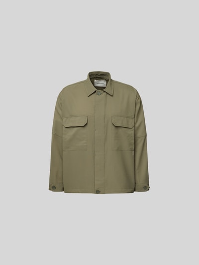 Wood Wood Hemdjacke mit Brusttaschen Kitt 2