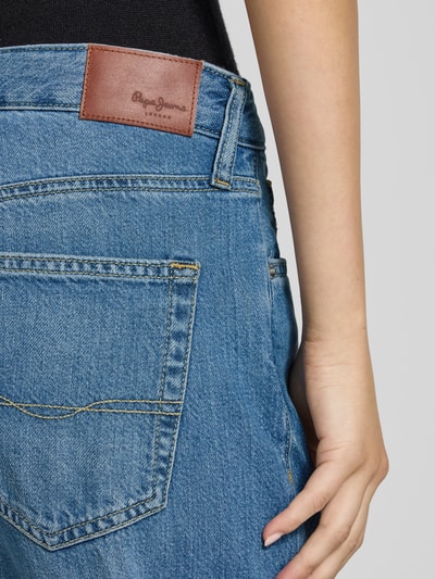 Pepe Jeans Jeansy z szerokimi nogawkami z mieszanki bawełny i lyocellu model ‘NICKY’ Niebieski 3