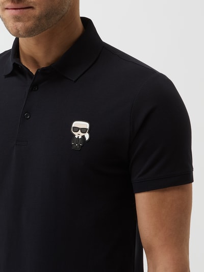 Karl Lagerfeld Poloshirt mit Stretch-Anteil  Dunkelblau 3