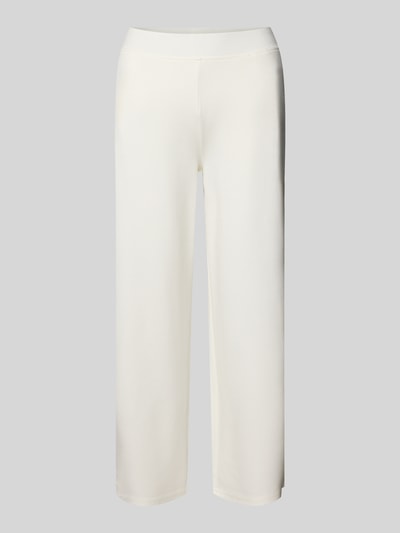 Milano Italy Straight fit stoffen broek van viscosemix Offwhite - 2