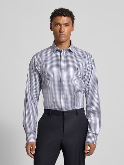 Polo Ralph Lauren Regular fit zakelijk overhemd met kentkraag Marineblauw - 4