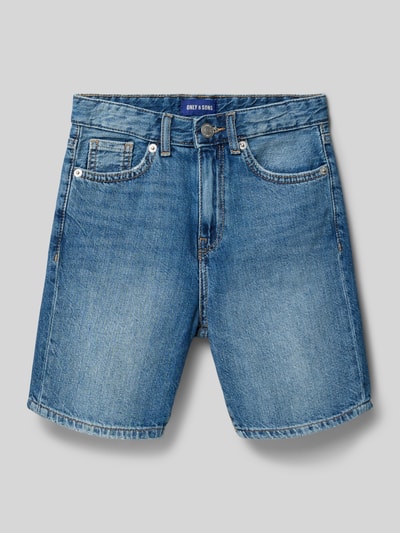 ONLY & SONS straight fit korte jeans van puur katoen model 'JEDGE' Blauw - 1