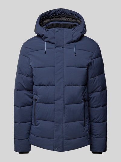 Icepeak Regular fit gewatteerd jack met capuchon, model 'BIXBY' Marineblauw - 2