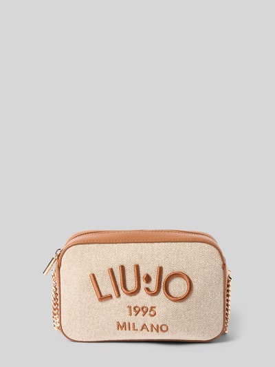 Liu Jo White Umhängetasche mit Label-Stitching Modell 'BENA' Cognac 2